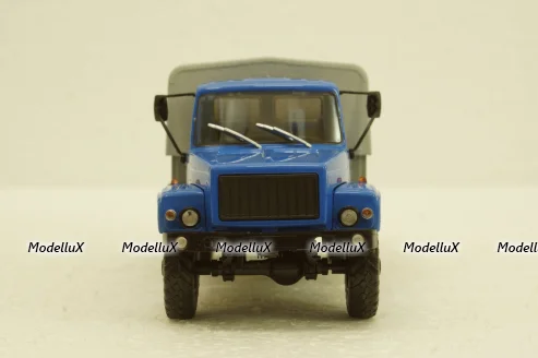 Газ-3308, 4х4 бортовой с тентом, АвтоИстория 1:43