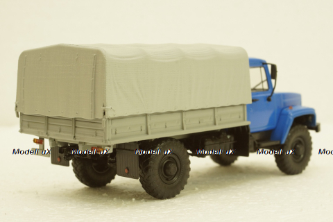 Газ-3308, 4х4 бортовой с тентом, АвтоИстория 1:43