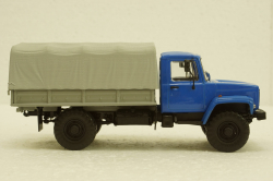Газ-3308, 4х4 бортовой с тентом, АвтоИстория 1:43