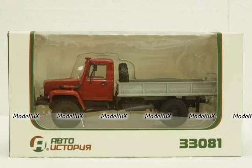 Газ-33081, 4х4 бортовой, АвтоИстория 1:43