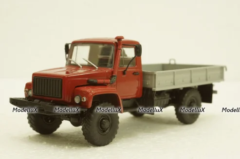 Газ-33081, 4х4 бортовой, АвтоИстория 1:43