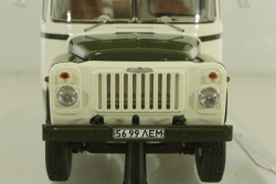 Кавз-685М, автобус 1985г., бело-зеленый, 168506, Dip Models 1:43