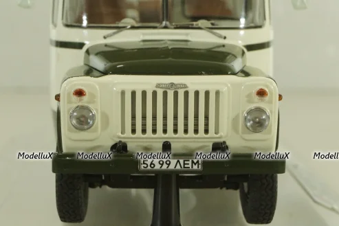 Кавз-685М, автобус 1985г., бело-зеленый, 168506, Dip Models 1:43
