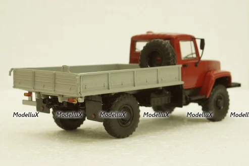 Газ-33081, 4х4 бортовой, АвтоИстория 1:43
