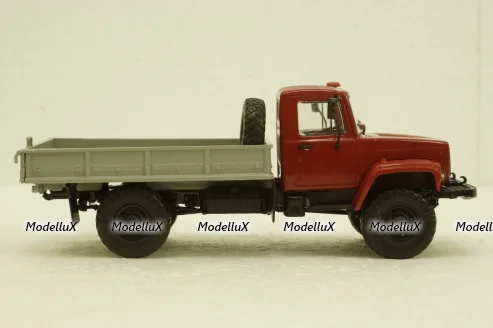 Газ-33081, 4х4 бортовой, АвтоИстория 1:43