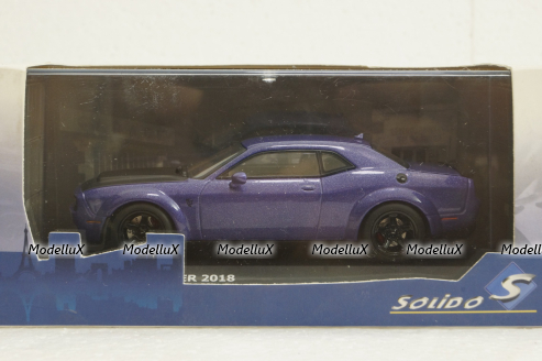 Dodge Challenger Demon Coupe 2018 purple, 4310302, Solido 1:43