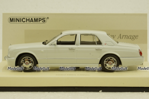 Bentley Arnage 2005, White, 436139402, Minichamps 1:43