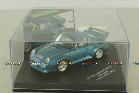Porsche 911 (993) GT2 blue, 47th Nurnberg International Toy Fair 1996, Vitesse 1:43