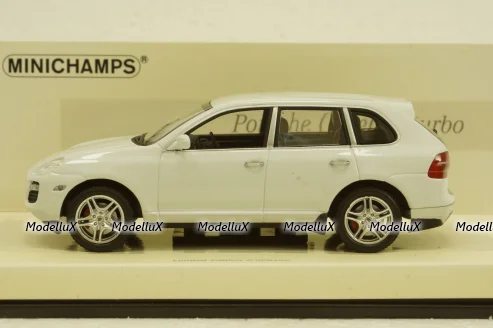 Porsche Cayenne turbo 2007 White 436066270, Minichamps 1:43