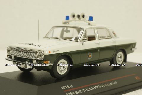 Газ-24 Волга, полиция, Volkspolizei 1969, IST041, IST 1:43