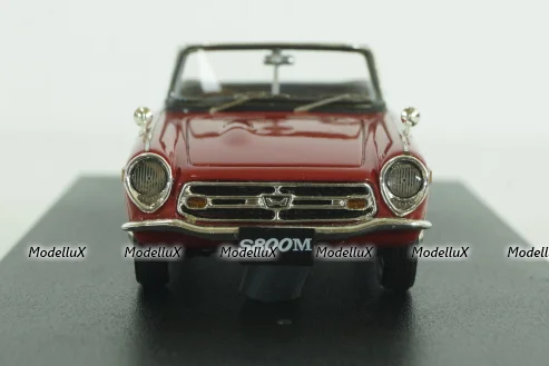 Honda S800M Scarlet Convertible, red, PM4349R, Mark43 1:43