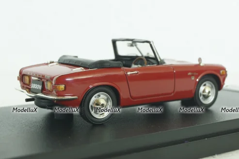 Honda S800M Scarlet Convertible, red, PM4349R, Mark43 1:43