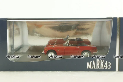 Honda S800M Scarlet Convertible, red, PM4349R, Mark43 1:43