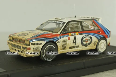 Lancia Delta HF Integrale Evoluzione Martini #4 Winner Rallye Monte Carlo Dirty Version Car Model, TM43-004AD, Top Marques 1:43