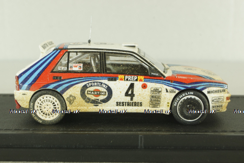 Lancia Delta HF Integrale Evoluzione Martini #4 Winner Rallye Monte Carlo Dirty Version Car Model, TM43-004AD, Top Marques 1:43