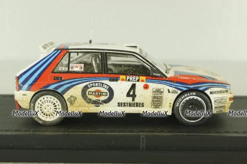 Lancia Delta HF Integrale Evoluzione Martini #4 Winner Rallye Monte Carlo Dirty Version Car Model, TM43-004AD, Top Marques 1:43