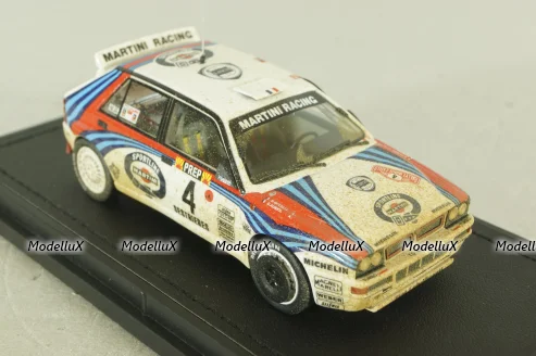 Lancia Delta HF Integrale Evoluzione Martini #4 Winner Rallye Monte Carlo Dirty Version Car Model, TM43-004AD, Top Marques 1:43