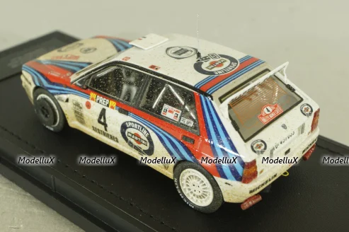 Lancia Delta HF Integrale Evoluzione Martini #4 Winner Rallye Monte Carlo Dirty Version Car Model, TM43-004AD, Top Marques 1:43