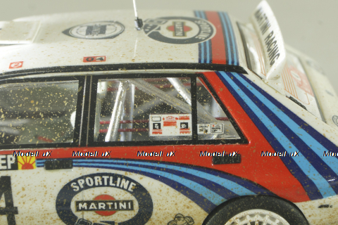Lancia Delta HF Integrale Evoluzione Martini #4 Winner Rallye Monte Carlo Dirty Version Car Model, TM43-004AD, Top Marques 1:43