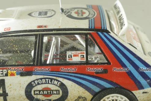 Lancia Delta HF Integrale Evoluzione Martini #4 Winner Rallye Monte Carlo Dirty Version Car Model, TM43-004AD, Top Marques 1:43