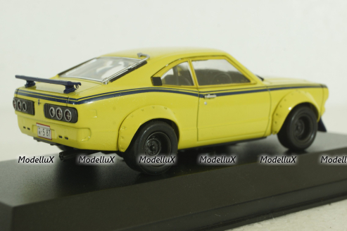 Mazda Savannah RX-3 Test Car, yellow, 03196A, Kyosho 1:43