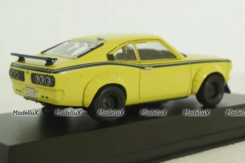 Mazda Savannah RX-3 Test Car, yellow, 03196A, Kyosho 1:43