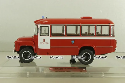 Кавз-685М, пожарный автобус КПП ГДЗС г. Старая Русса 2005 г., 168509, Dip Models 1:43