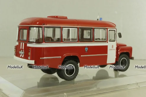 Кавз-685М, пожарный автобус КПП ГДЗС г. Старая Русса 2005 г., 168509, Dip Models 1:43