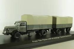 Krupp Titan planet LKW with trailer, grey, 025603, Schuco 1:43