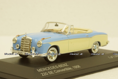 Mercedes 220SE Convertible, 1958, WhiteBox 1:43