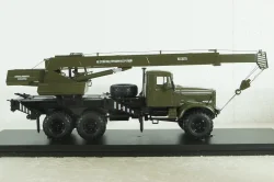 Краз-255Б1 КС-3575 Автокран, хаки,  SSM1183,  SSM 1:43