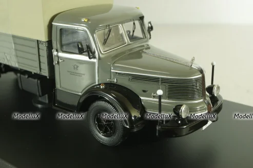 Krupp Titan planet LKW with trailer, grey, 025603, Schuco 1:43