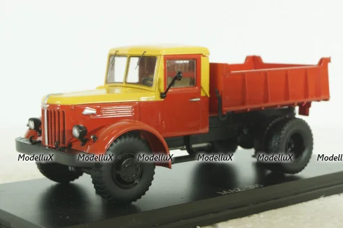 Маз-205, самосвал, желтый/красный, SSM1053, SSM 1:43
