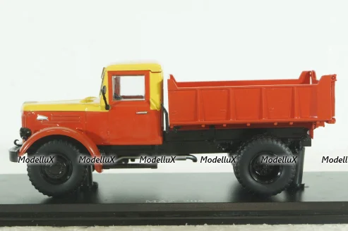 Маз-205, самосвал, желтый/красный, SSM1053, SSM 1:43