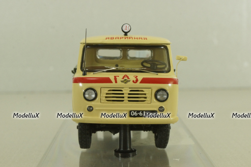 Уаз-450Д, Аварийная «ГорГаз» Душанбе, Таджикистан - 1963 г., с аксесcуарами 145004, DiP Models 1:43