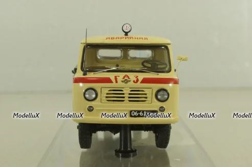 Уаз-450Д, Аварийная «ГорГаз» Душанбе, Таджикистан - 1963 г., с аксесcуарами 145004, DiP Models 1:43