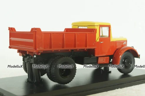 Маз-205, самосвал, желтый/красный, SSM1053, SSM 1:43