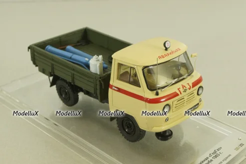 Уаз-450Д, Аварийная «ГорГаз» Душанбе, Таджикистан - 1963 г., с аксесcуарами 145004, DiP Models 1:43