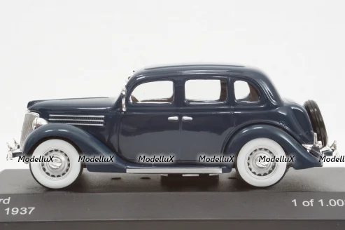 Ford V8 1937, blue, WB052, WhiteBox 1:43
