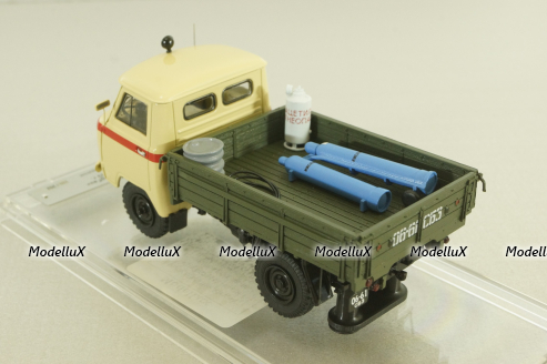 Уаз-450Д, Аварийная «ГорГаз» Душанбе, Таджикистан - 1963 г., с аксесcуарами 145004, DiP Models 1:43