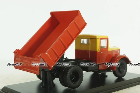 Маз-205, самосвал, желтый/красный, SSM1053, SSM 1:43