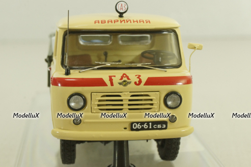 Уаз-450Д, Аварийная «ГорГаз» Душанбе, Таджикистан - 1963 г., с аксесcуарами 145004, DiP Models 1:43
