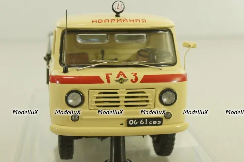 Уаз-450Д, Аварийная «ГорГаз» Душанбе, Таджикистан - 1963 г., с аксесcуарами 145004, DiP Models 1:43