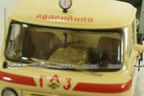 Уаз-450Д, Аварийная «ГорГаз» Душанбе, Таджикистан - 1963 г., с аксесcуарами 145004, DiP Models 1:43
