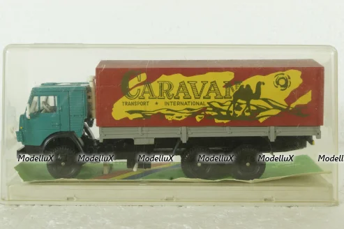 Камаз-53212, борт с тентом Caravan, декабрь 89г., Арек 1:43