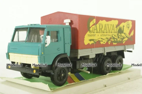 Камаз-53212, борт с тентом Caravan, декабрь 89г., Арек 1:43