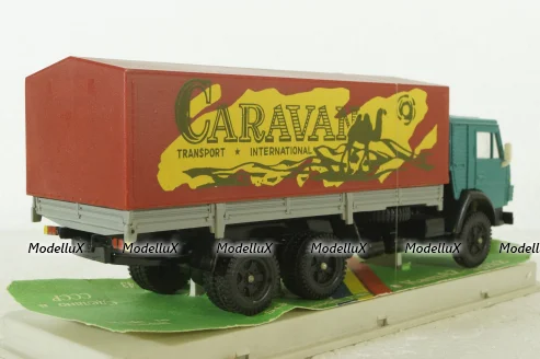 Камаз-53212, борт с тентом Caravan, декабрь 89г., Арек 1:43