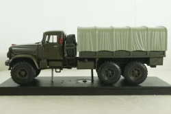 Краз-214Б борт с тентом хаки 1963, Наш Автопром 1:43