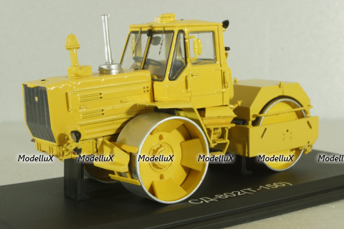 СД-802(Т-150) каток дорожный на шасси трактора Т-150 1980, желтый, SSM8016, SSM 1:43