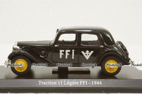 Citroen Traction 11 Legere FFI, 1944, Atlas 1:43